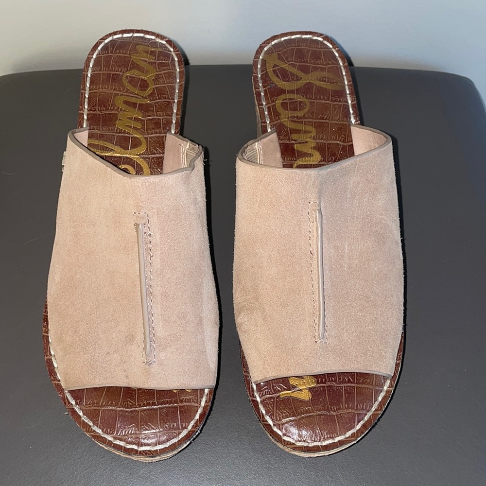 Sam Edelman cork wedge sandals